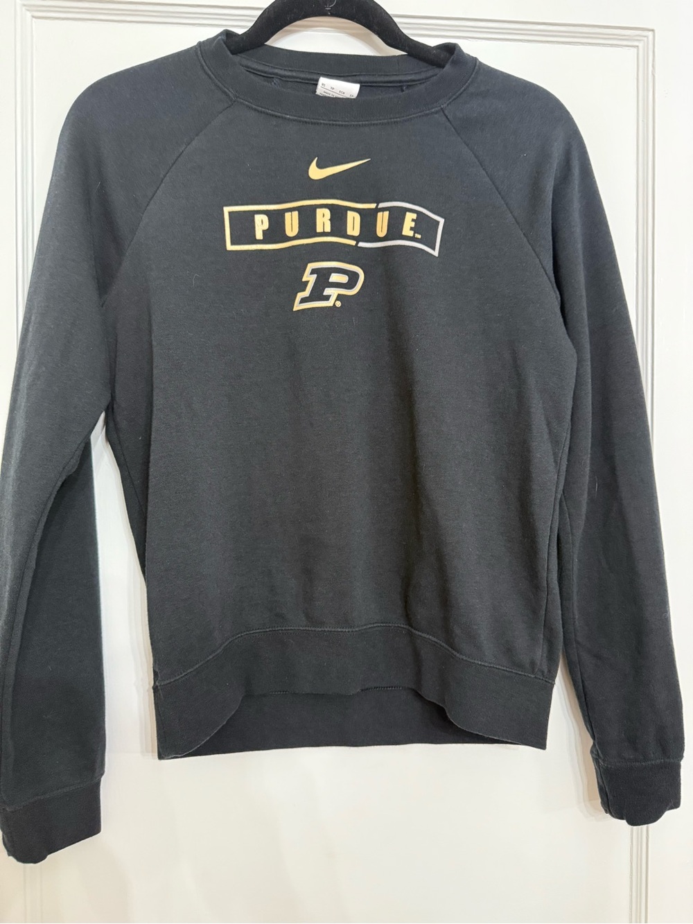 Nike Purdue Boilermakers Crewneck Sweatshirt black  size xs